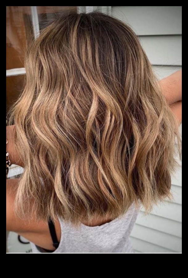 Balayage Bliss: שפר את שיערך באורך בינוני עם צבע