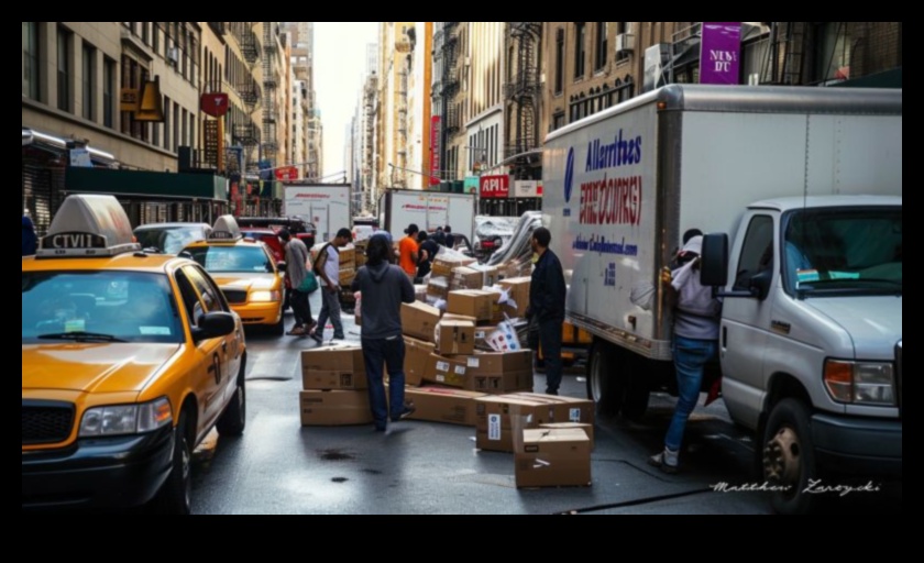 Cityscape Cargo Chronicles: סיפורים אישיים מנהגים מסחריים עירוניים