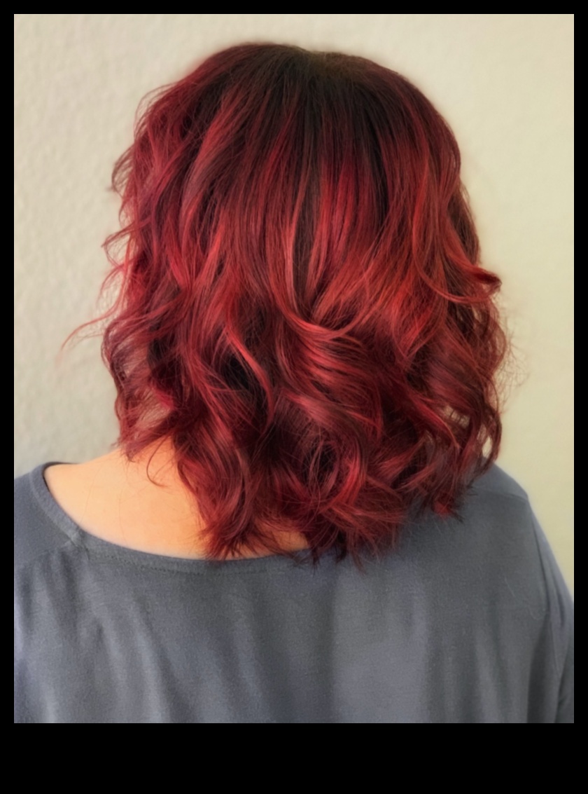 קורן באדום: שיער מסיבות לוהט ונועז למראה בולט